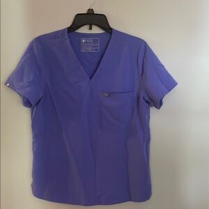 Figs purple Scrub Top